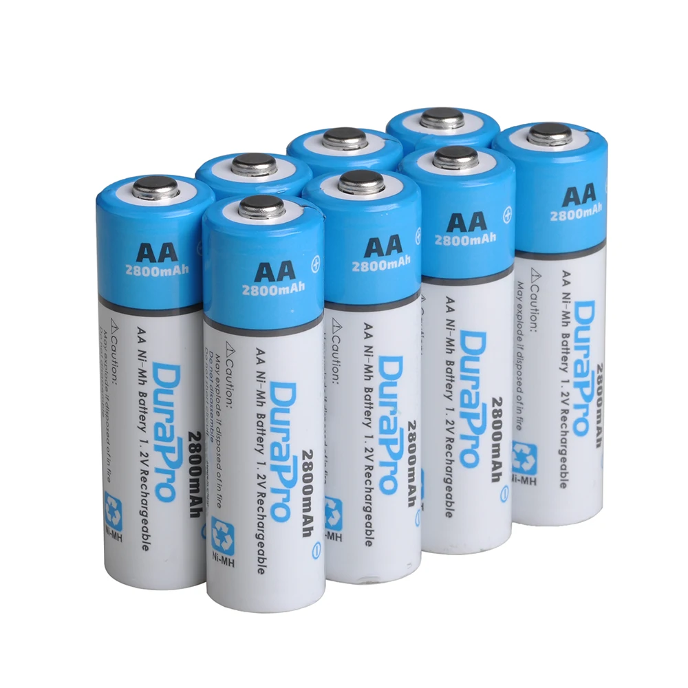 Аккумуляторная батарея Durapro AA AAA Ni-MH Bateria + 4 слота зарядное устройство набор для