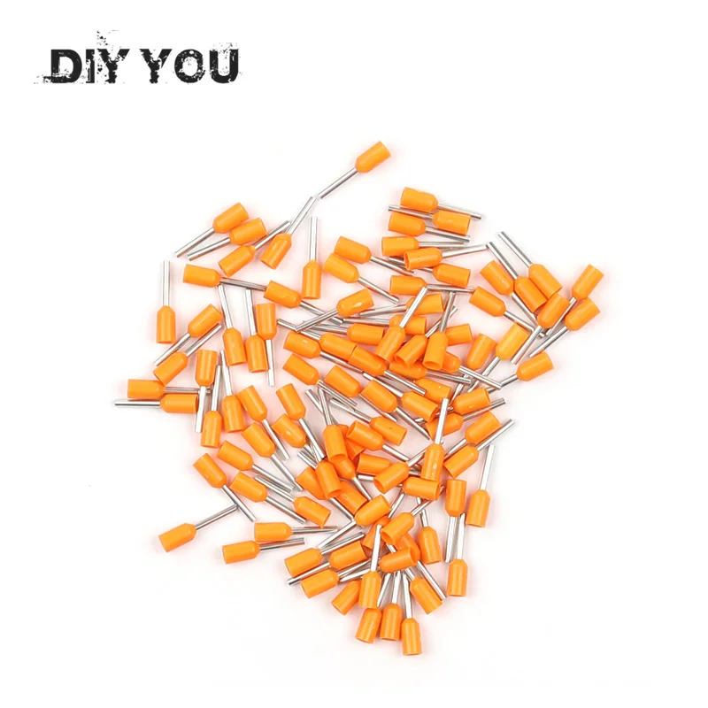 100 шт./лот E1508 наконечники комплект провода медь обжимной разъем Изолированный