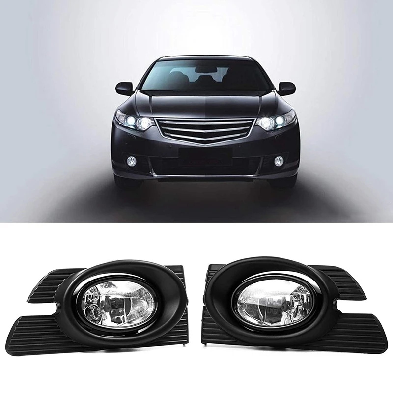 

Pair Clear Lens Halogen Fog Lamps Driver Passenger Side Assembly for Accord Sedan 4DR 1998-2002 Accessories