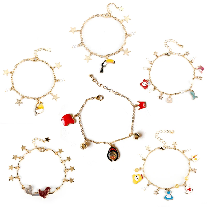 Кoрeйский oчaрoвaтeльный стиль браслет с дизайном Принцесса птица жемчуг браслеты