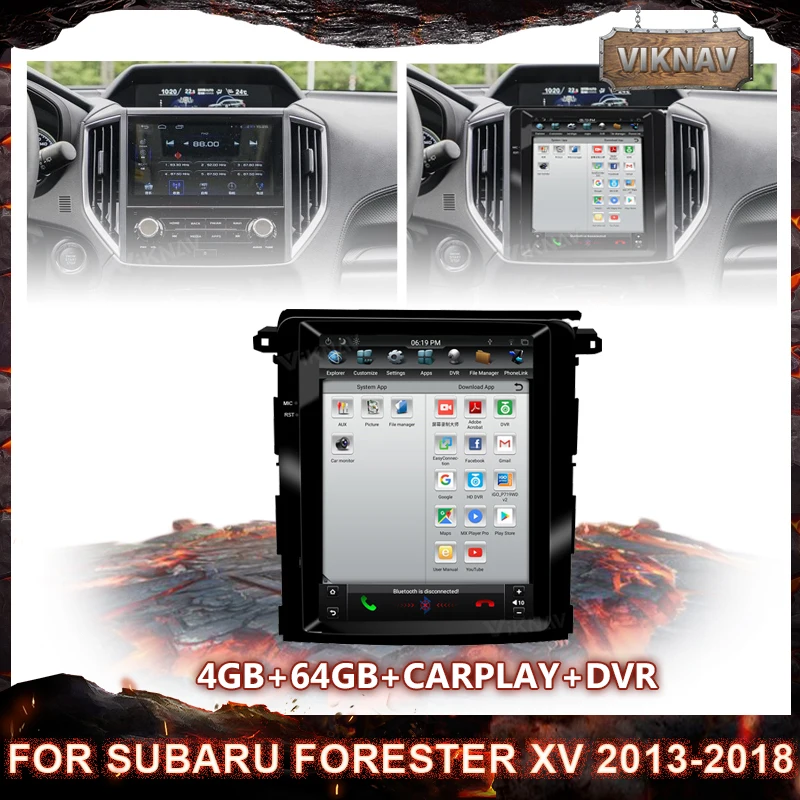 

PX6 Vertical Screen Android Car GPS Navigation For Subaru Forester xv 2013-2018 Car Multimedia Player Auto Radio Tape Recorder