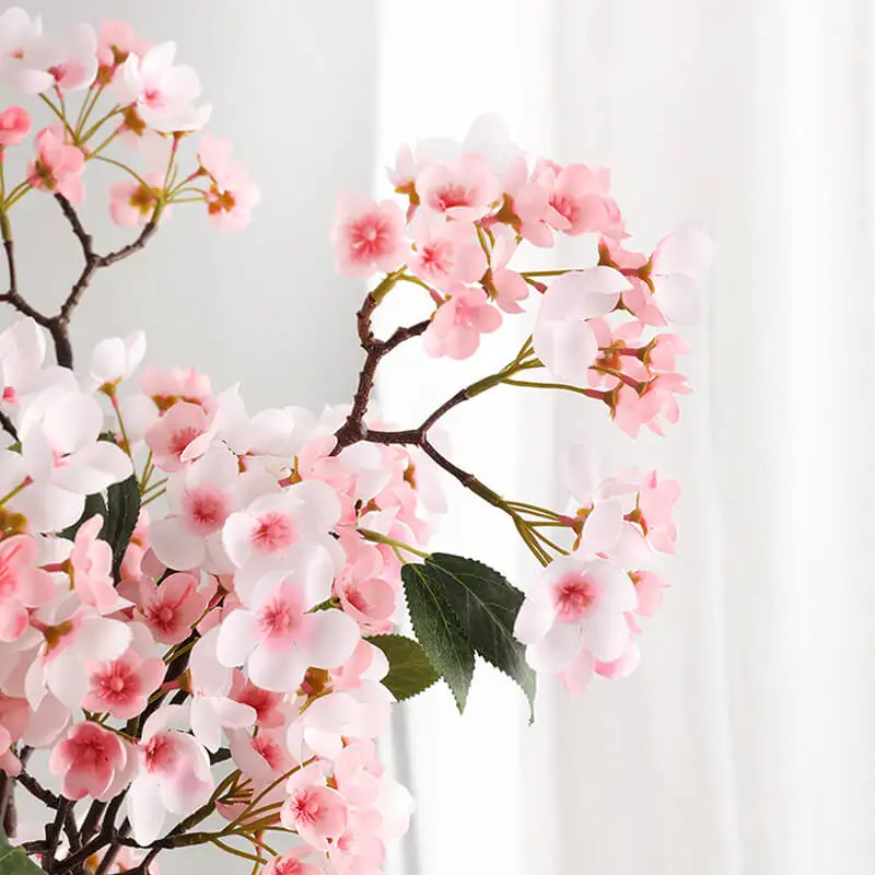 100cm Long Stem Apple Blossom Artificial Flower Branches Home Table Decoration Garden Fake Flowers Decorative | Дом и сад