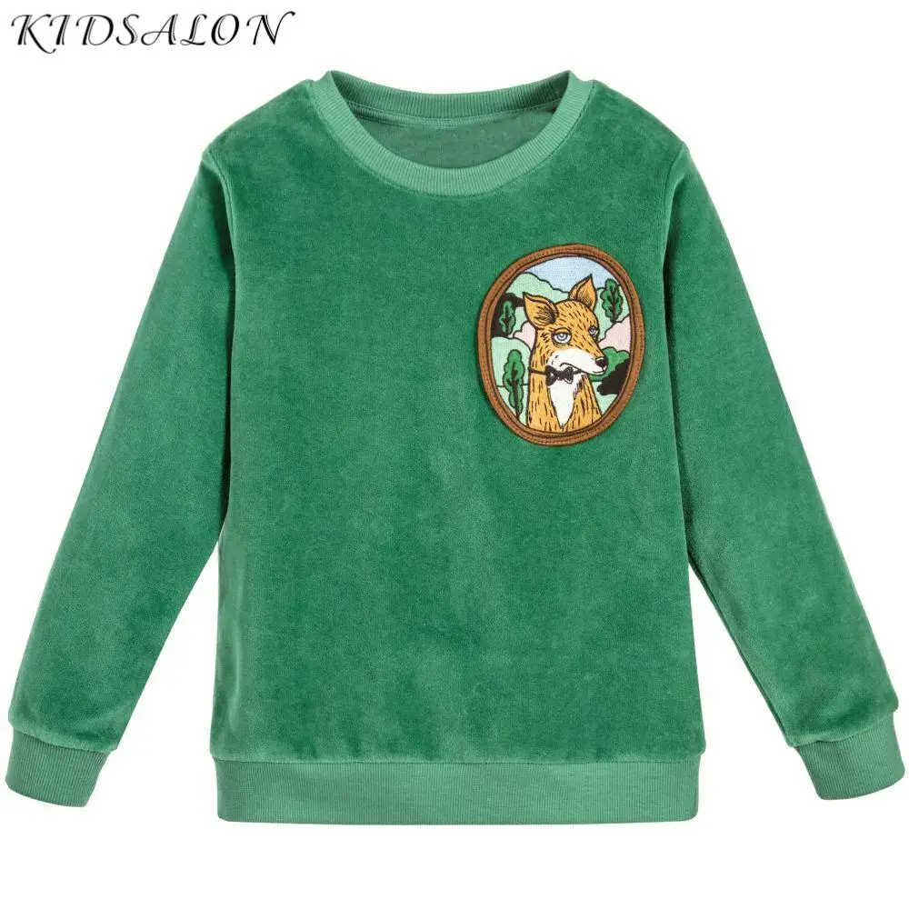 Толстовка для маленьких девочек 2017 брендовая детская зеленая розовая велюровая