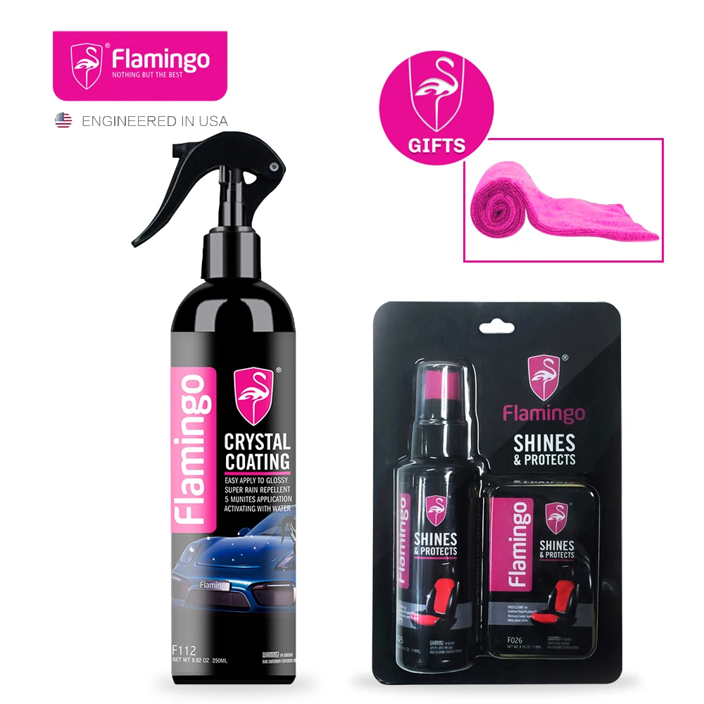 Набор для очистки автомобиля 118 мл защитный набор кожи 250 кристально керамическое