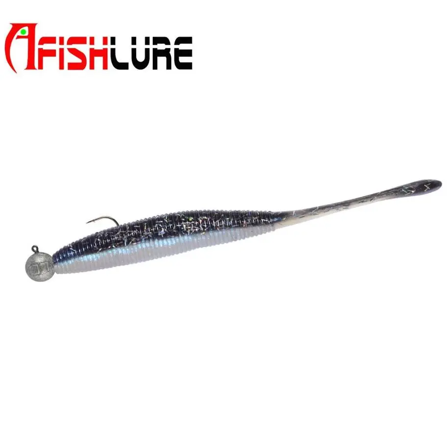 

Doubel Color Artificial Lures Fishing Lure Baits Worm Silicone Bass Pike Plastic Silicone Baits
