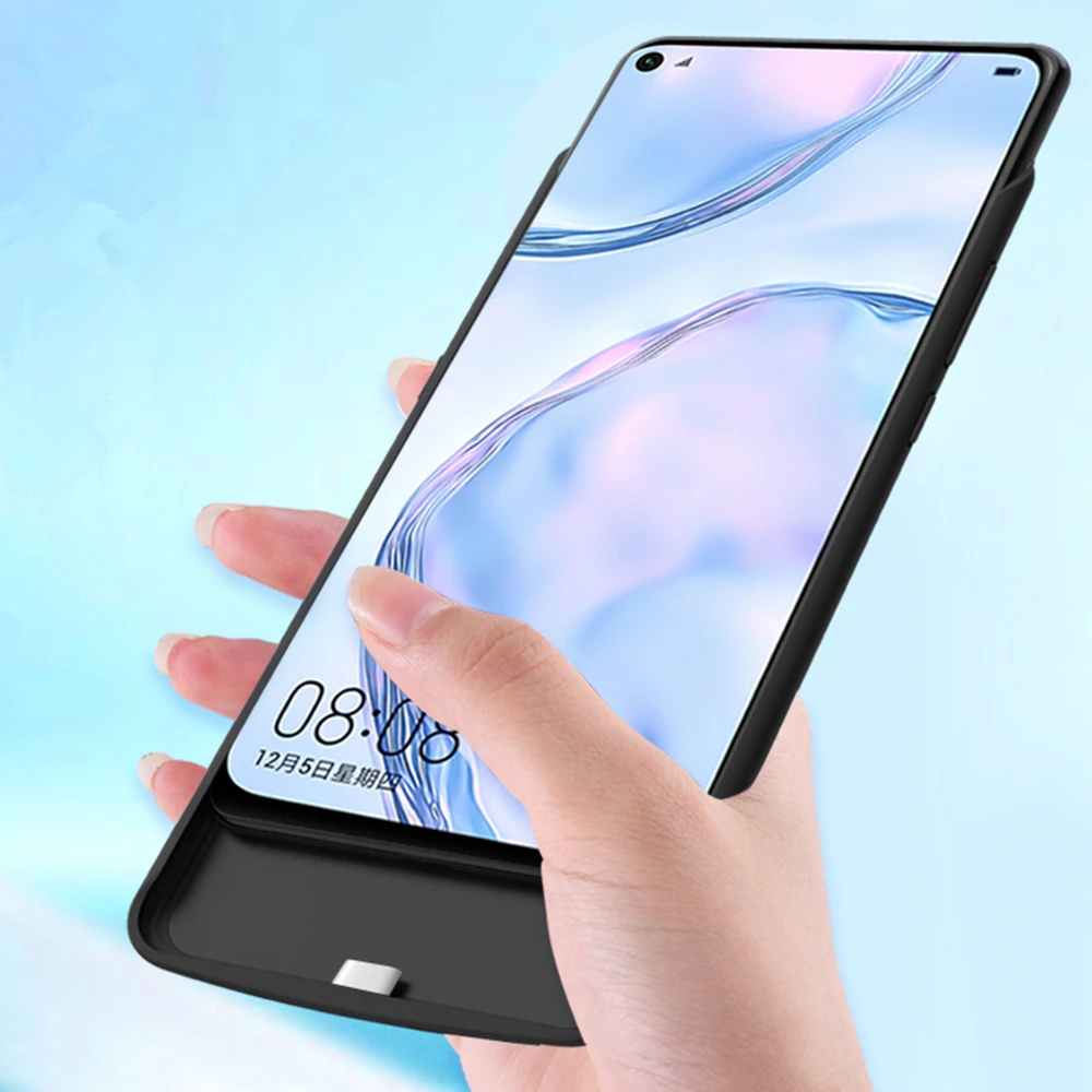 Чехол для Huawei Nova 6 SE чехол аккумулятора 6800 мАч зарядного устройства смартфона