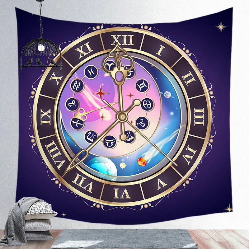 

Starry Sky Tapestry Wall Hanging Home Decoration Wall Carpet Astrology Constellation Theme Simple Hotel Coffee Shops Tapestries