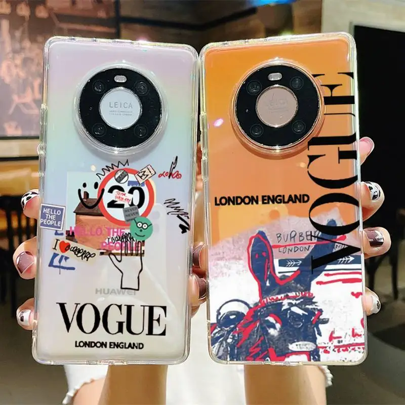 

Luxury woman original Vogue Phone Case For Huawei P 20 30 40 pro lite Psmart2019 Honor 8 10 20 Y5 6 2019 Nova3E