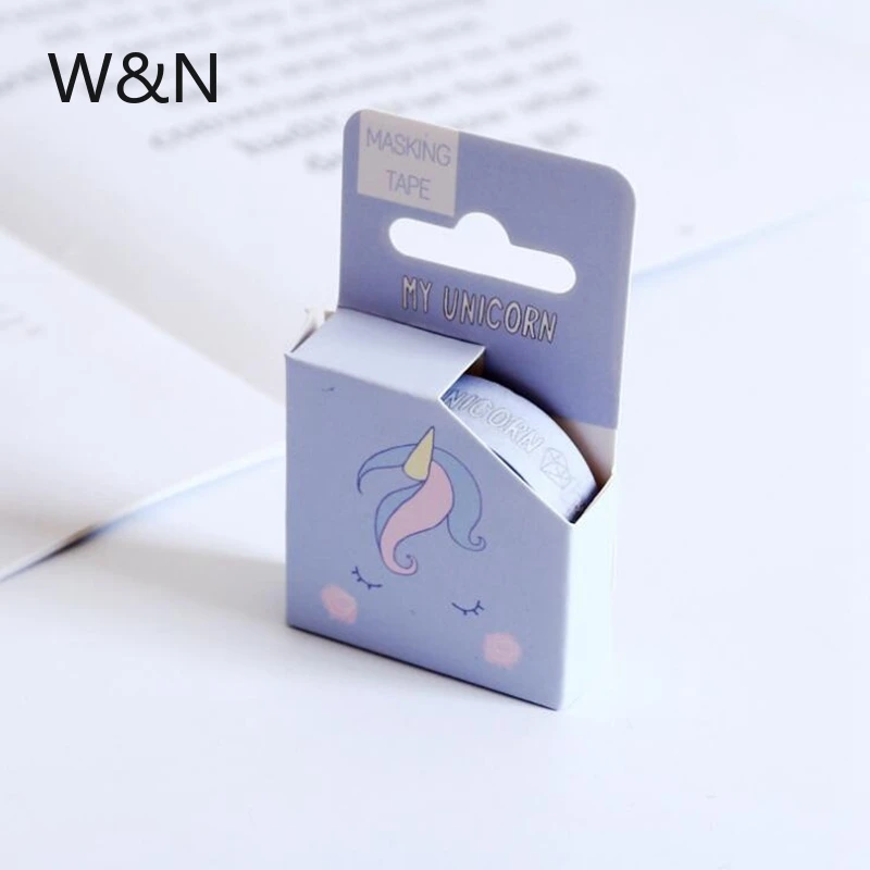 15 мм * 5 м милый Единорог васи лента животные декоративная клейкая DIY Скрапбукинг