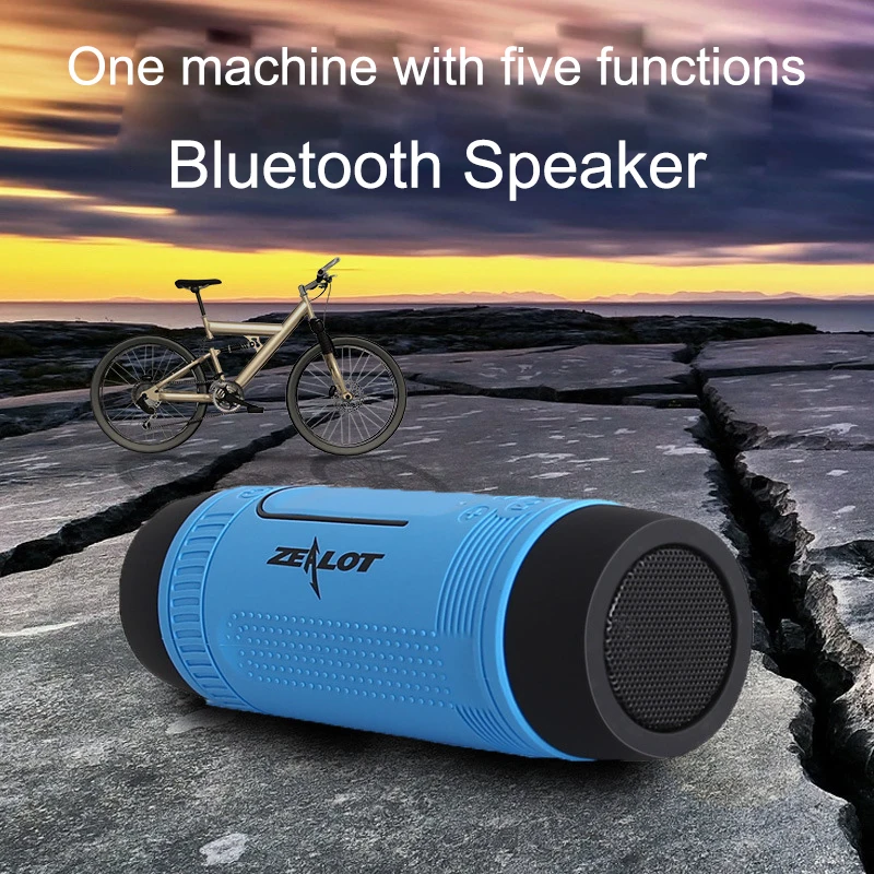 

S1 New Wireless Bluetooth Speaker LED lighting night TF card FM radio Outdoor Riding Portable multifunctional audio HiFi sound