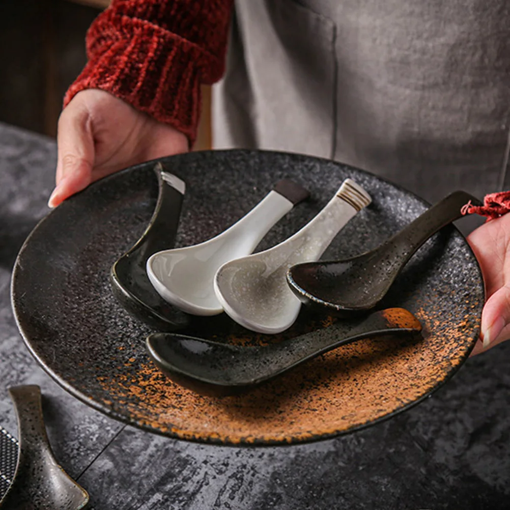 3 шт. Керамика японский Стиль практичный ложки для риса ковши товары дома