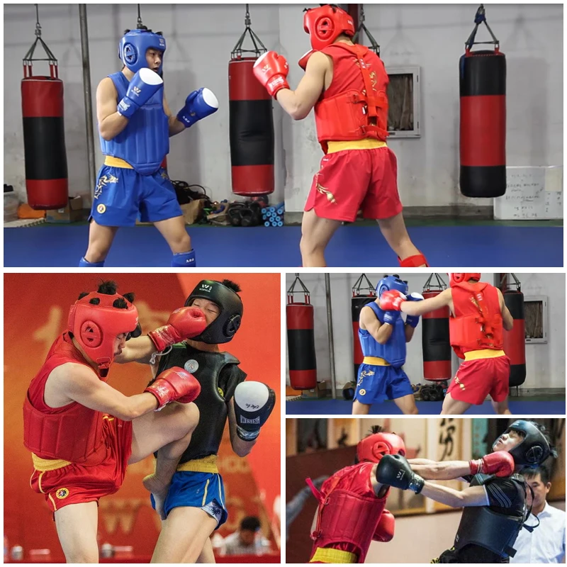 Wesing Sanda боевые искусства нагрудная защита боксерская MMA Muay Thai протекторы груди