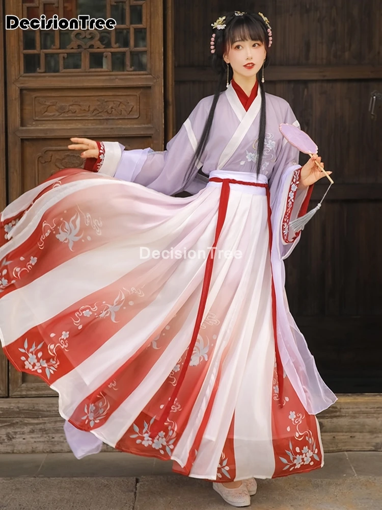 2022 восточные Женские китайские традиционные костюмы hanfu Ретро сказочное