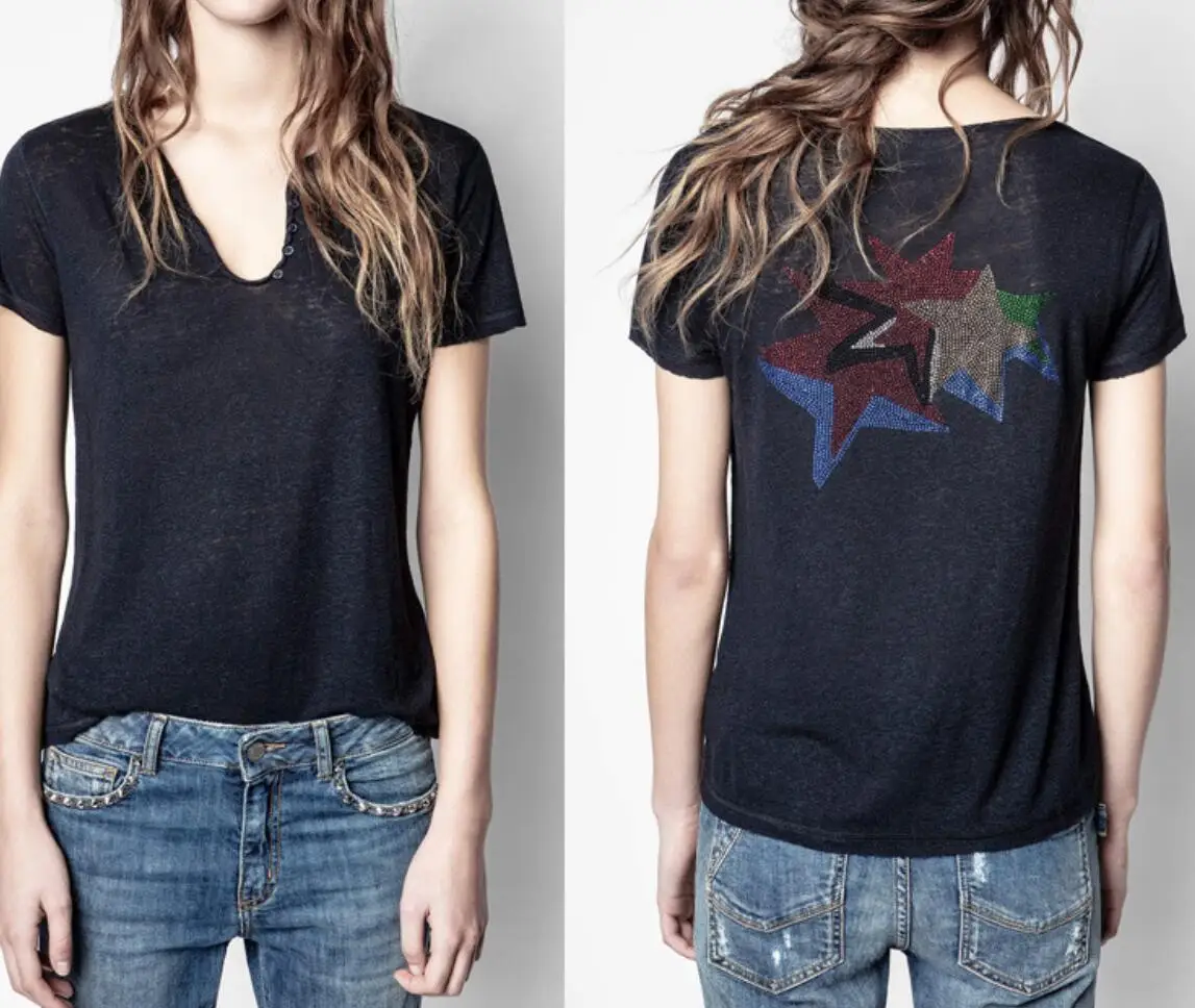 

Женская Однотонная футболка, Новинка лета 2021