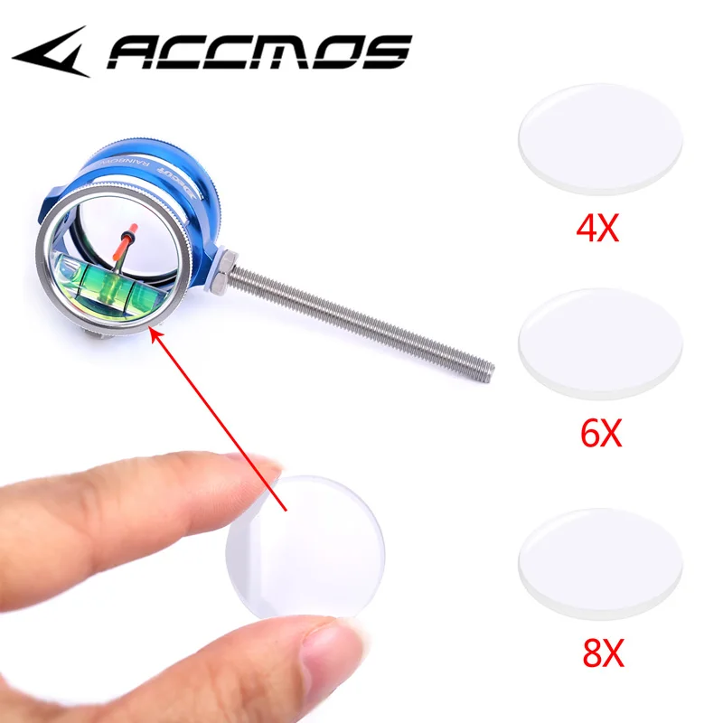 Лупа для стрельбы из лука объектив прицела 4/6/8X Радуга/TOPVIEW аксессуар 1 шт. |