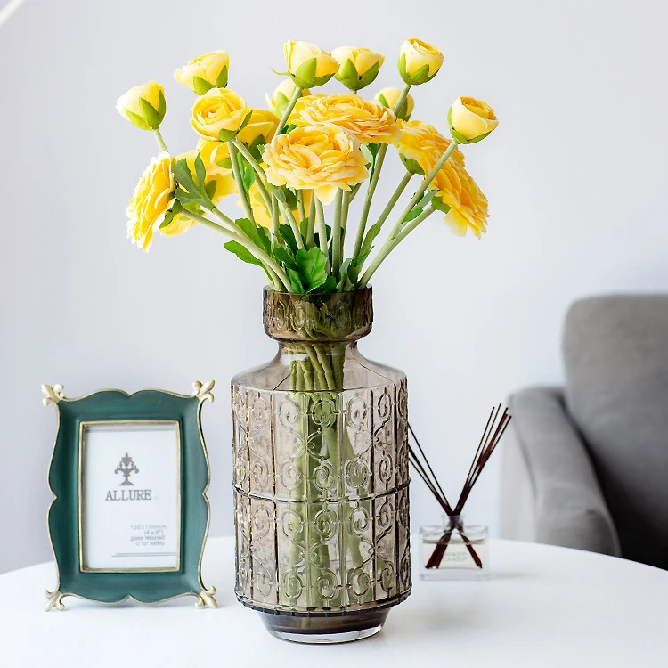 Осенние искусственные розы украшение искусственное горный чай цветок сделай сам