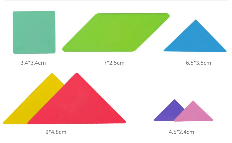 3D головоломка деревянная головоломка Tangram игра Монтессори обучающая доска для рисования игры игрушка подарок для детей