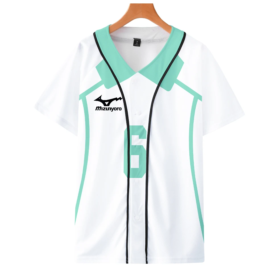 Модная футболка в стиле Харадзюку Джерси Haikyuu Aoba Johsai Ushijima Wakatoshi модная куртка с
