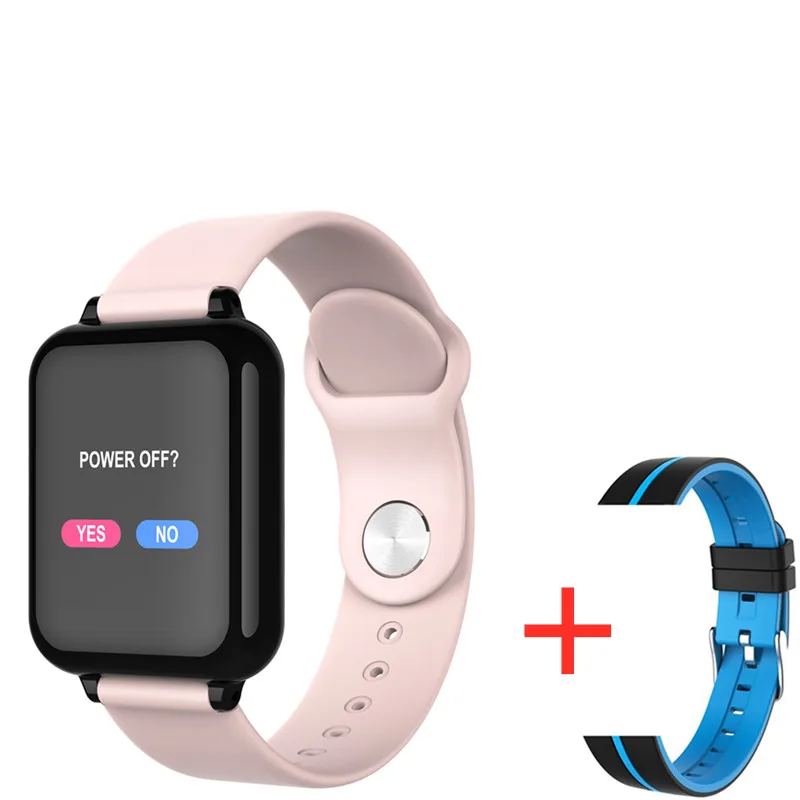 PK add 1 Blue Strap B57 Смарт-часы для мужчин и женщин Смарт-часы фитнес-браслет трекер пульсометр несколько видов спорта для мужчин и женщин Смарт-часы - Цвет: PK add 1 Blue Strap