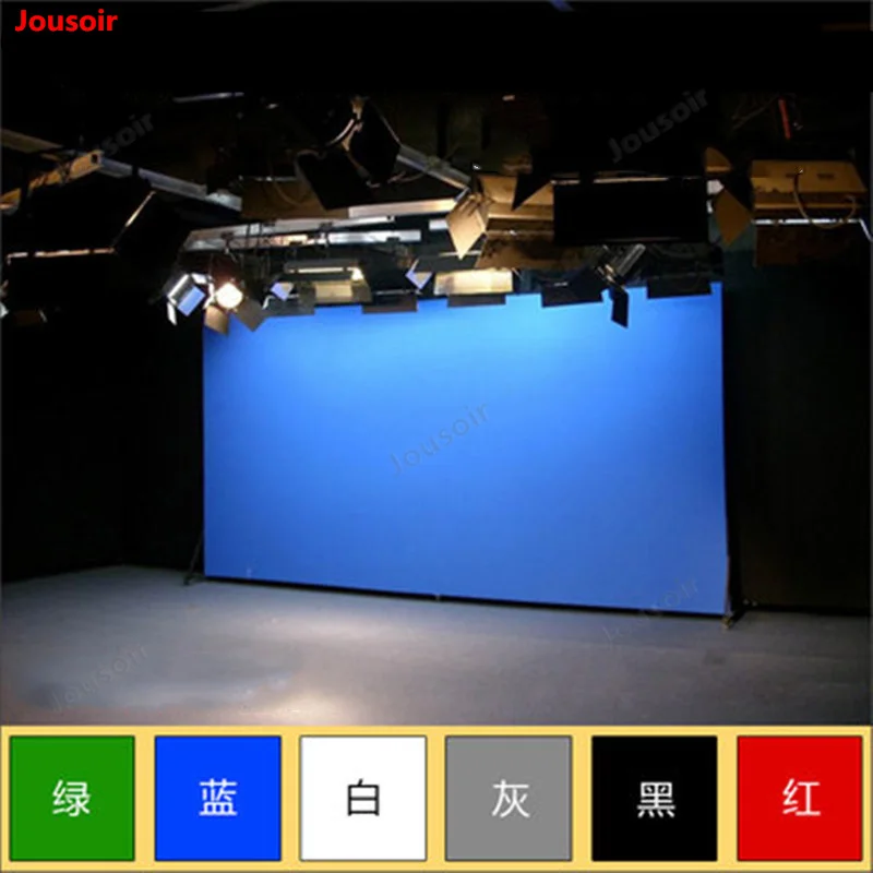 Студия фоновой ткани фильм синий зеленый черный и белый серый красная кнопка как