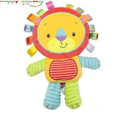 32 см розовый синий мой медведь перед сном Новорожденные детские мягкие плюшевые игрушки спящий медведь с бирками - Цвет: lion