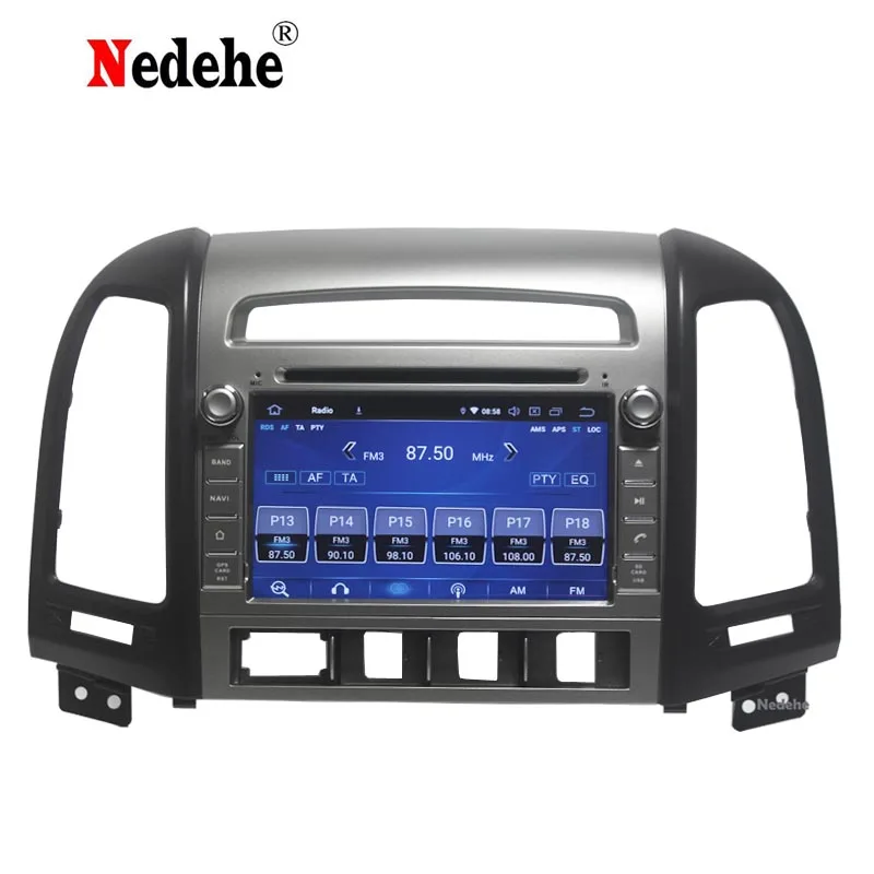 2din 1024*600 Восьмиядерный 4G Android 9 0 автомобильный Радио DVD GPS для Hyundai Santa Fe 2006 2012