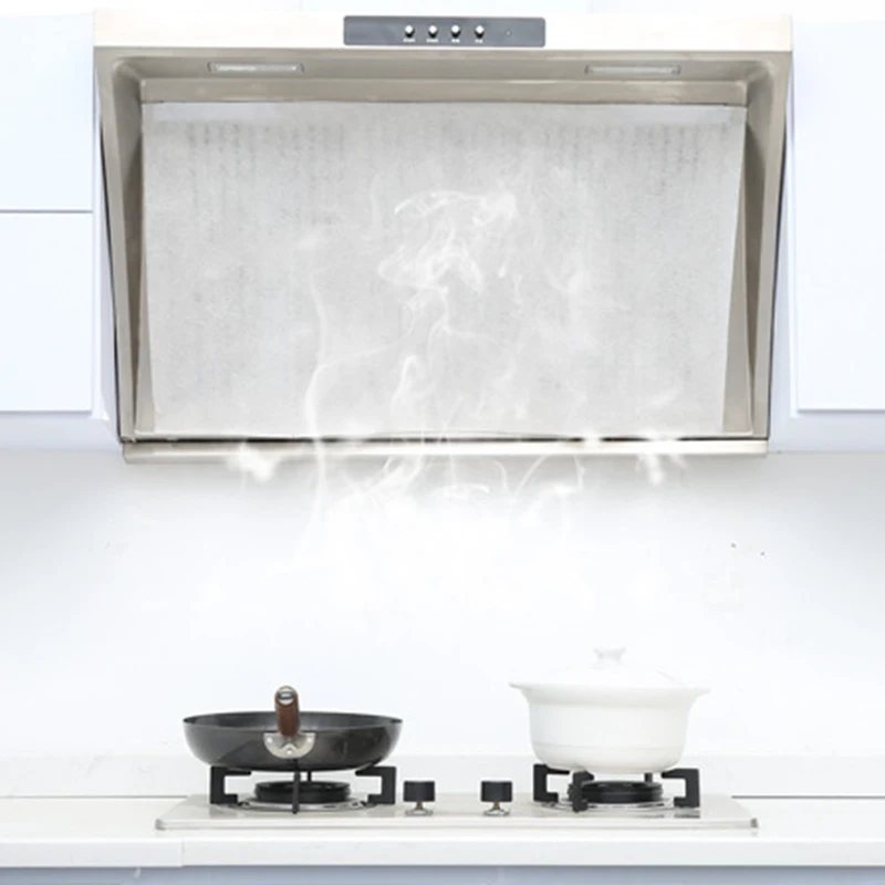 

12PCS 43cm*45cm Kitchen Oil Sticker Range Hood Oil Filter Paper Moisture-proof Transparent Oil-Absorbing Paper Oil-Proof Sticker