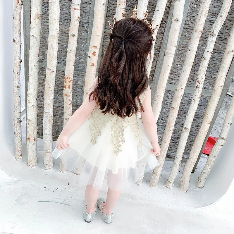 2020 summer new children's clothing little girl sweet sleeveless dress kids clothes cute casual style gauze princess | Детская