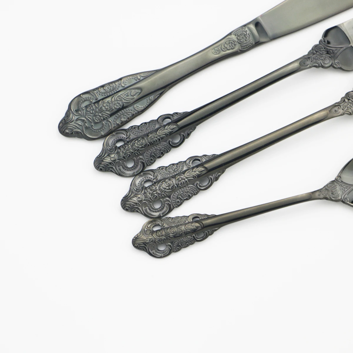 32 шт. набор золотых столовых приборов 304 нержавеющая сталь посуды Западный нож