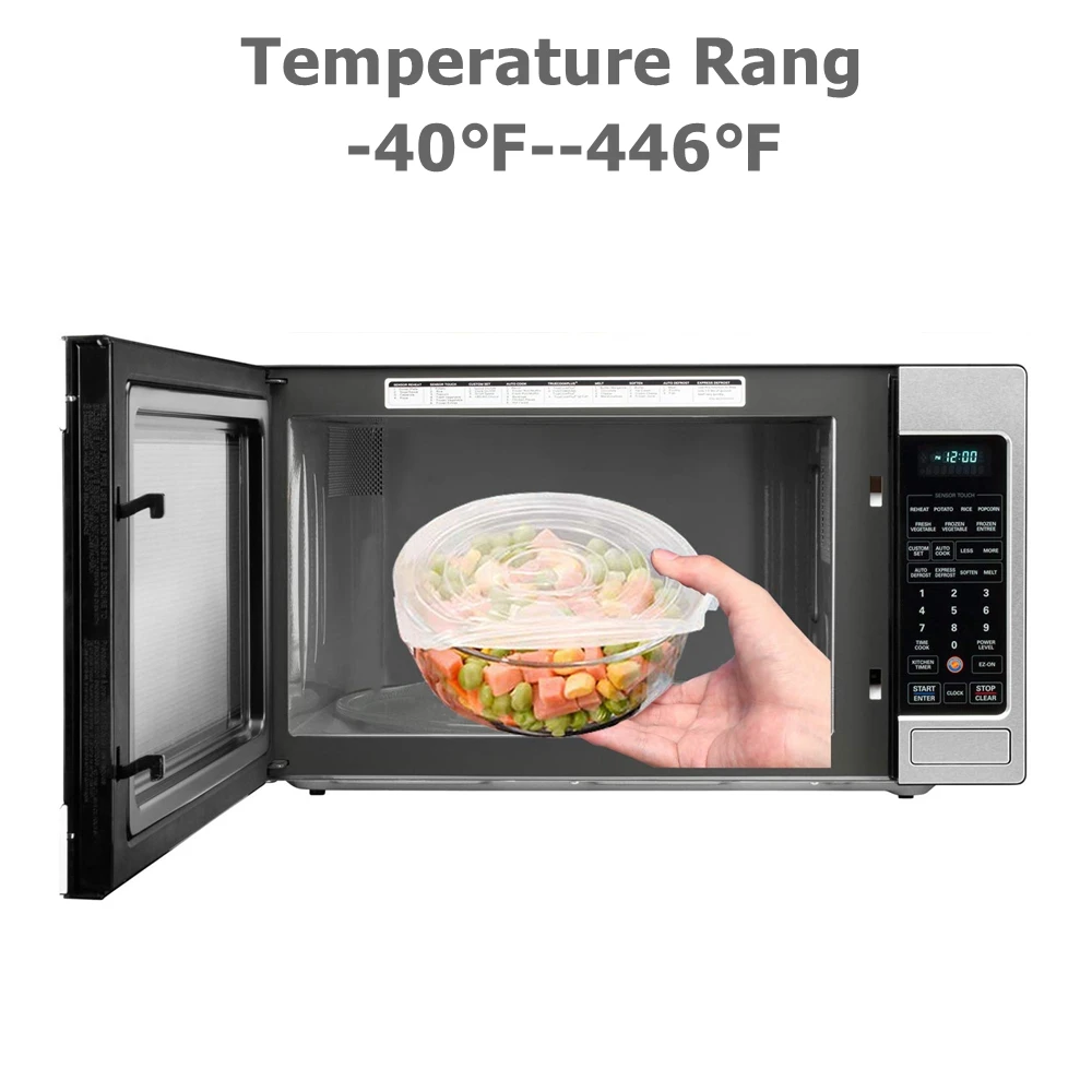 Многоразовые крышки из силикона 6 упаковок прочные Расширяемые отлично подходят