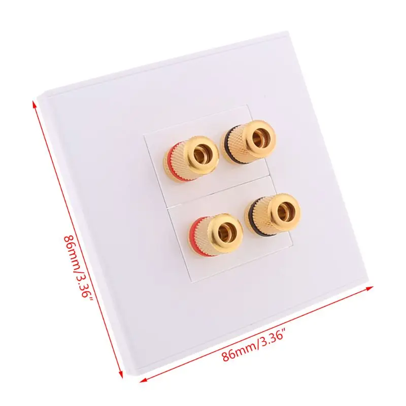 R58B панельные Клеммы 2 Динамик 4 зажимного типа &quotбанан&quot Jack Разъем настенной