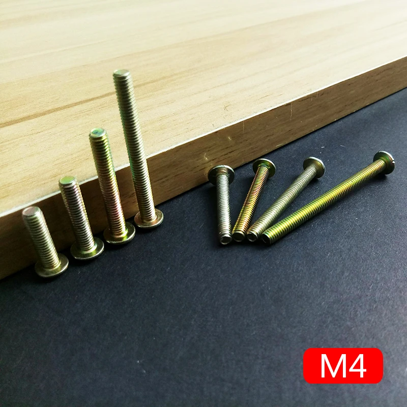 10 шт./лот M4 винты из цинкового сплава с ручкой крестообразные мебельные крепежные