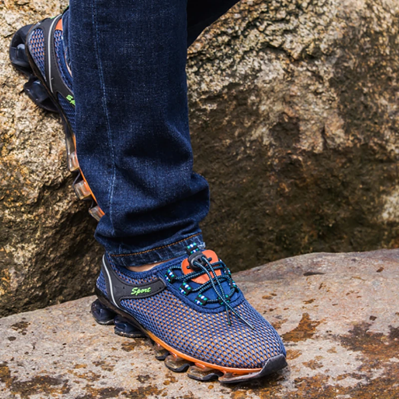 Кроссовки мужские сетчатые амортизирующие размер 39-48 Мужская обувь для ходьбы |