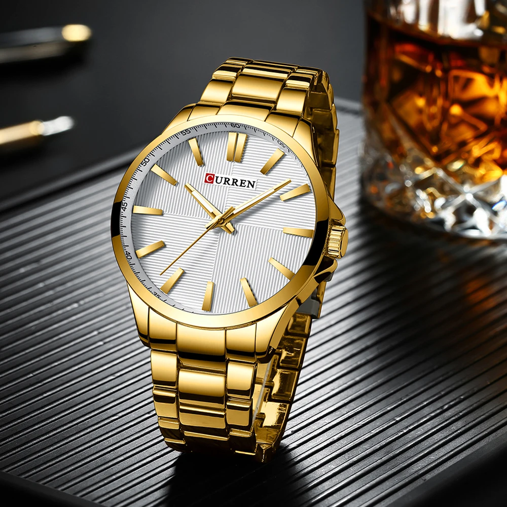

Men Watches 2019 Luxury Brand Stainless Steel Fashion Business Mens Watch Wristwatch Man Clock Waterproof 30 M Relojes