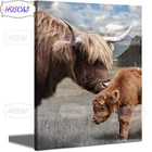 Животное Искусство, голландский горный рогатый скот, полноразмерная алмазная живопись, вышивка крестиком, мозаика 5D, сделай сам, квадратные, круглые алмазы, 3d вышивка, подарок