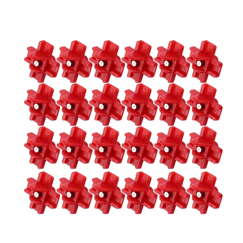 

24 Pack Horizontal Side Mount Automatic Poultry Nipples Clean Drinker Waterer for Chicken Or Quail