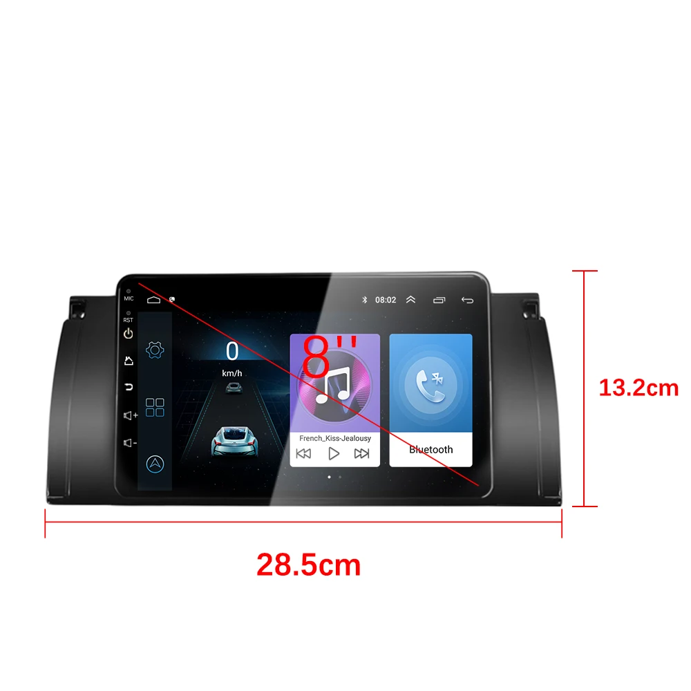 Podofo Android радио автомобильный Стерео Авторадио мультимедийный плеер GPS/WiFi/FM Bluetooth с
