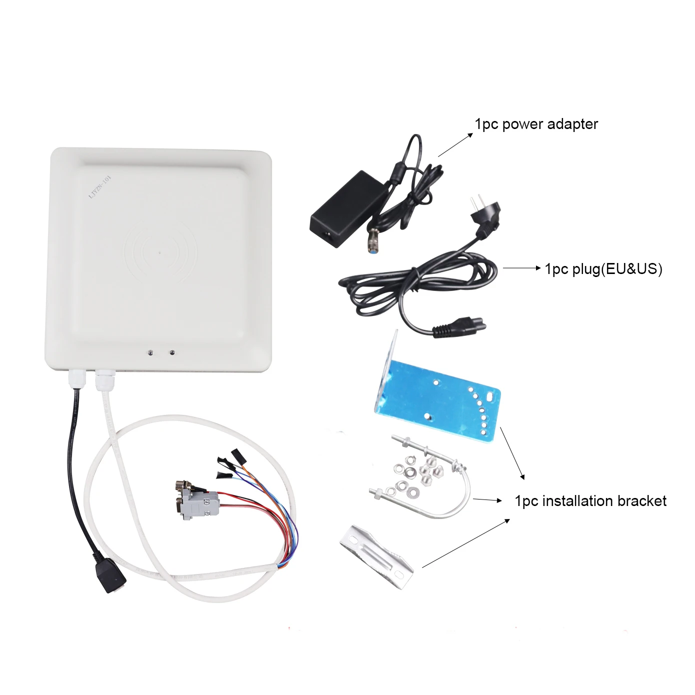 

NJZQ 0- 6m Detecter Distance Access Control UHF Integrative Long Range RFID Card Reader With 8dbi Antenna RS232/RS485/Wiegand