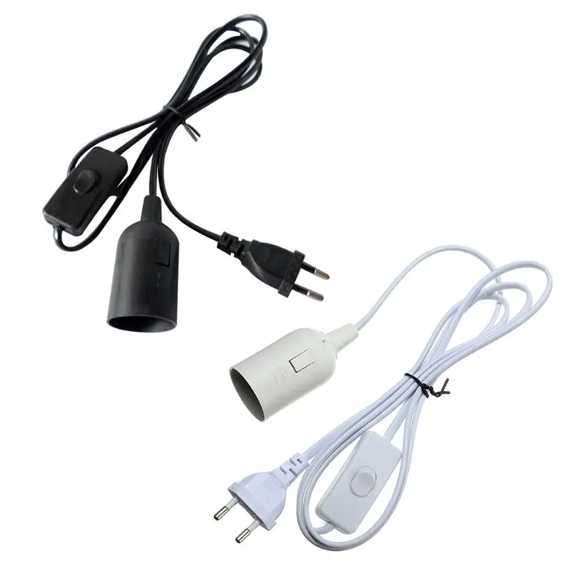 1 8 м Мощность Шнур кабель E27 основание светильника ЕС штекер светильник цоколь