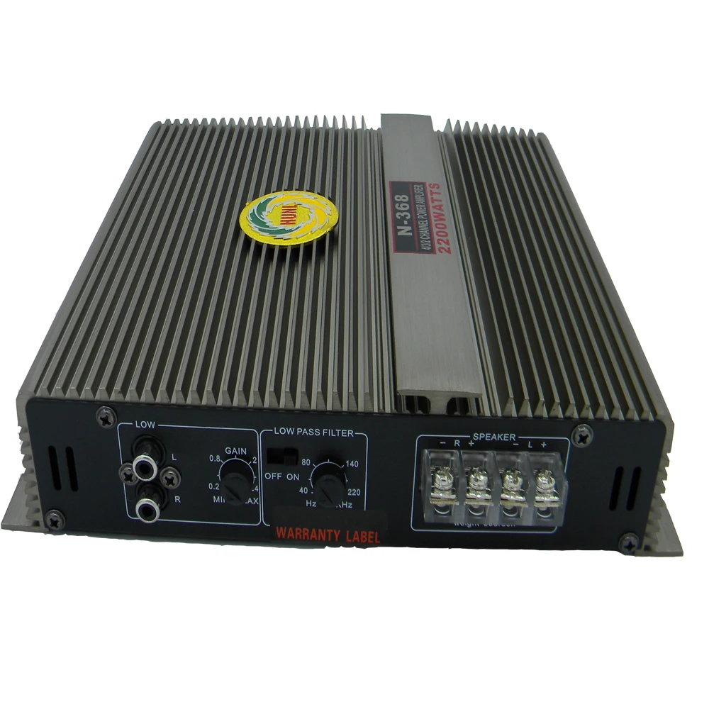 2 канальный автомобильный аудио усилитель высокой мощности 2200 Вт