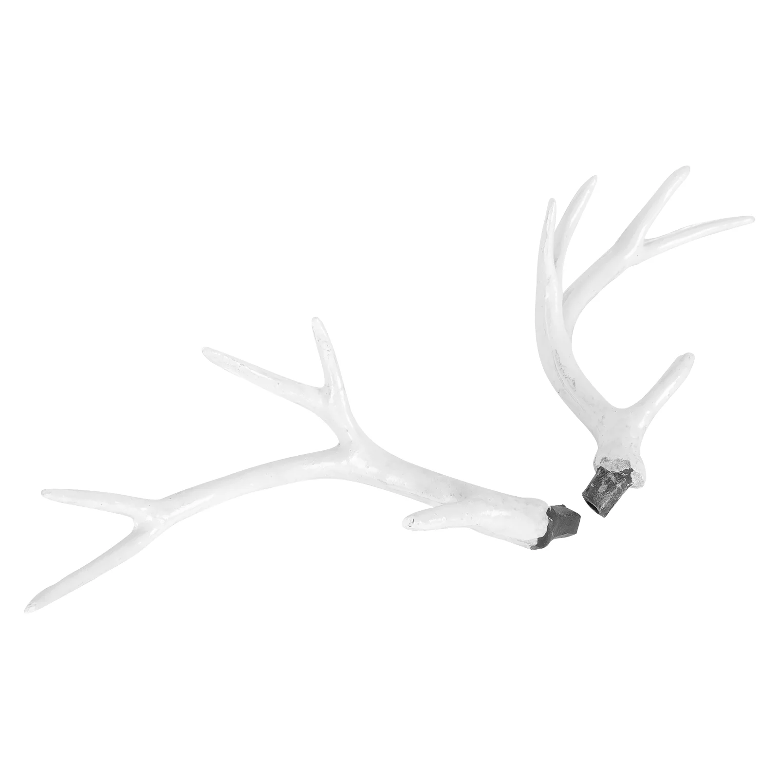 

1 Pair of False Deer Horn DIY Headdress Xmas Hair Decor Accessory (White)