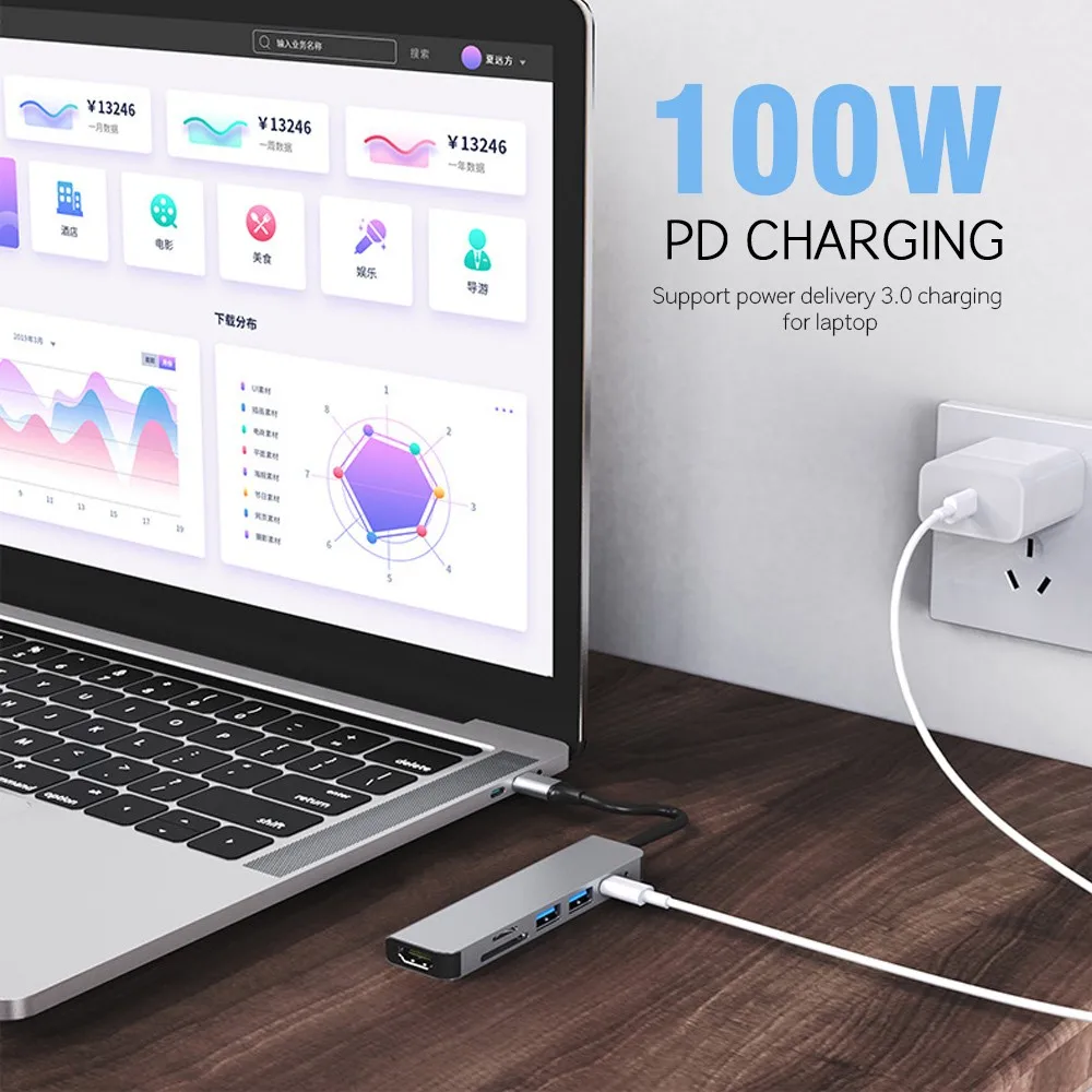 azimiyo type c usb концентратор с 30 док стан