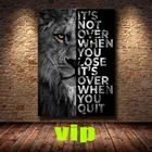 Новая мотивирующая цитата с изображением дикого льва, фотография на холсте, Декоративная Настенная картина для офисного декора