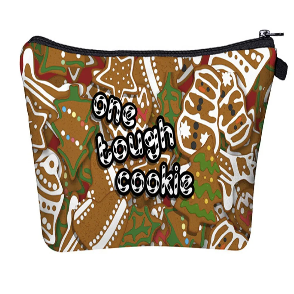 

Hot Sale Cosmetic Bag Christmas Gifts for Women 3D Cartoon Printing Zipper Make Up Handbag Organizer Pouch Toiletry Wash Bags