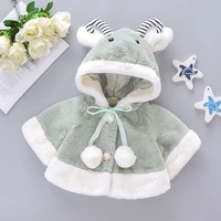 girls winter childrens clothing cute little goat hit color warm jacket sweet and fashionable 6 months 2 years old