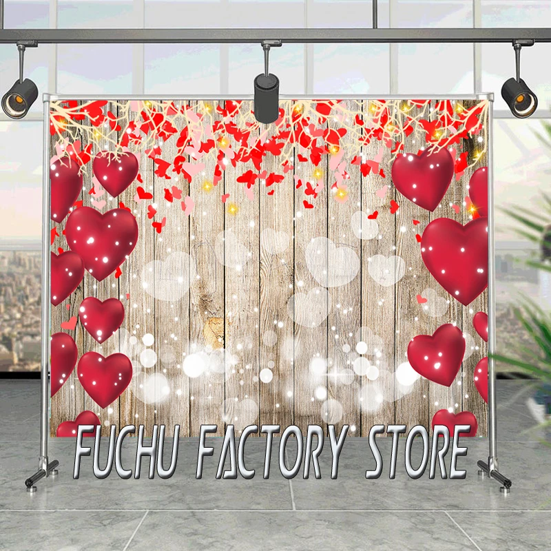 Виниловый фон для детской фотосъемки с изображением красных листьев и дерева |