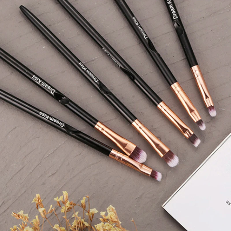 

Кисти для макияжа черные, 3 шт./компл., консилер, подводка для глаз, кисти для макияжа, Профессиональная Кисть для макияжа