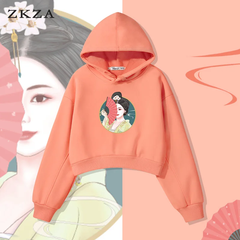 Женские короткие свитшоты в китайском стиле новинка 2021 тонкие пуловеры на весну