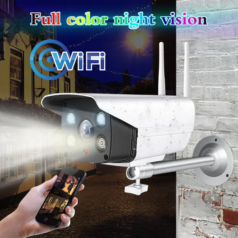 Наружная Wi Fi IP камера 1080P 720P с цветным ночным видением для обнаружения движения