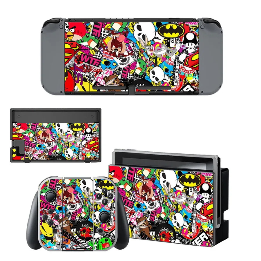 Стильная виниловая наклейка в стиле граффити для консоли Nintendo Switch NS NX и игровых